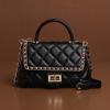 Advanced Style Handbag for Women, Spring and Summer Stylish Versatile Texture Crossbody Bag, Diamond Grid Hand-held Small Square Bag