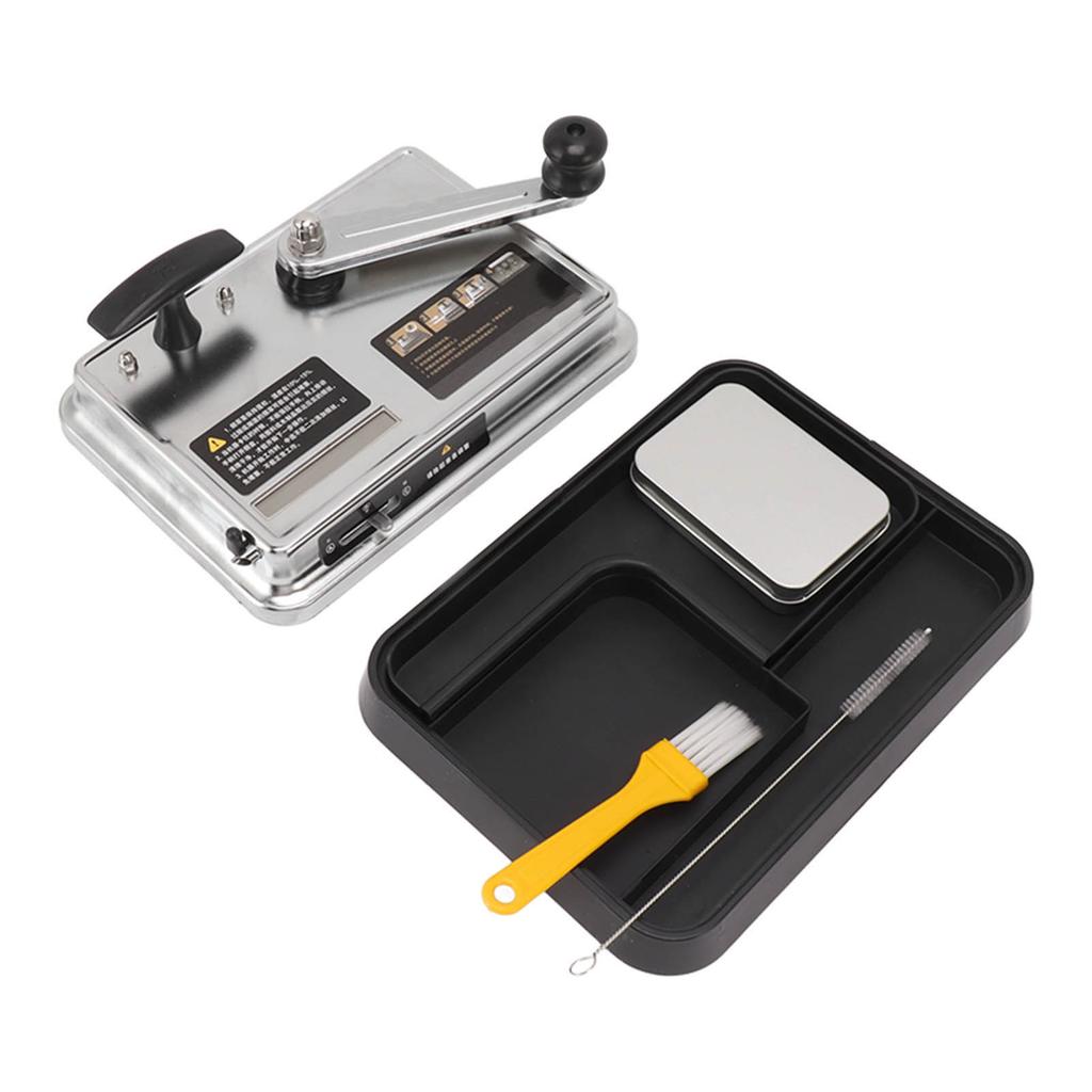 Manual  Rolling Machine Straight Push Stainless Steel S Roller Maker Black