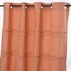 Cotton Curtain with Eyelets Terracotta 150x250