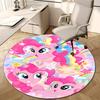 1pc My Little Pony2 Design Printed Area Round Carpet for Bedroom Living Room Home Decor Rugs Mat Non Slip Mat Rug for Bedside