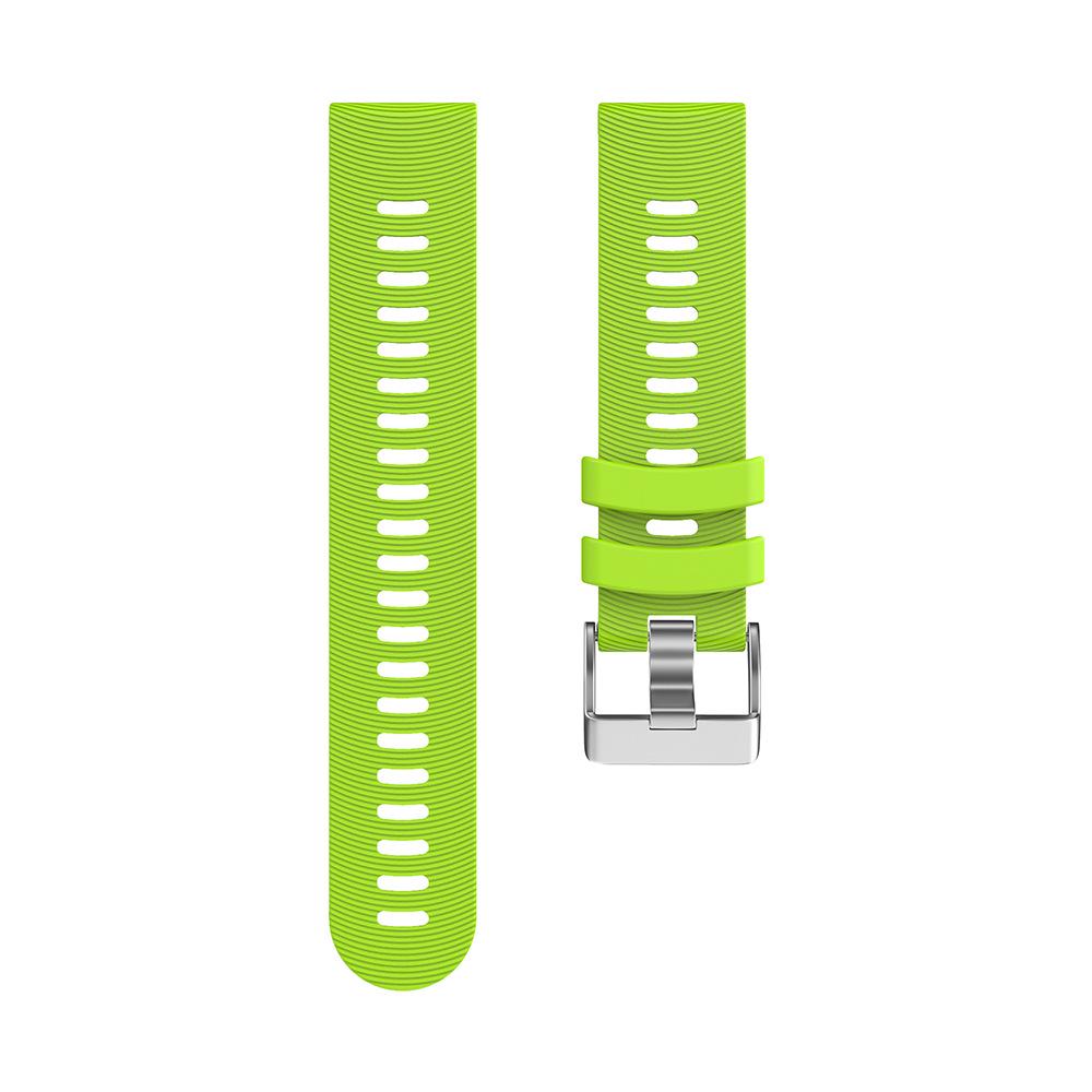 Compatible Striped Silicone Watch Band for Garmin Forerunner 245/645 & Vivoactive 5/6 with Pin Buckle.