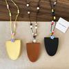 Pendant Long Necklace Anti-lost Sunglasses Glasses Holder Pu Leather Magnetic Glasses Clip  Girl