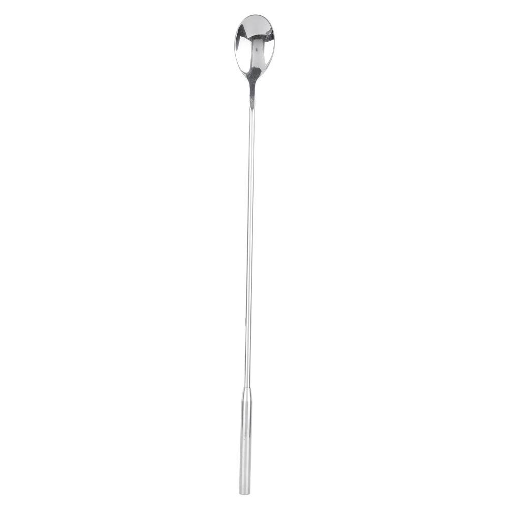 

12 Inch Cocktail Spoon Long Handle Mixing Spoon Reusable Teardrop Spoon Drink Preparation серебряный