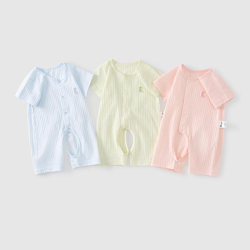 TONGTAI Baby Short Sleeve Cotton Romper