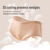 MIIOW Women's Pure Cotton Antibacterial Seamless Briefs 3-Pack