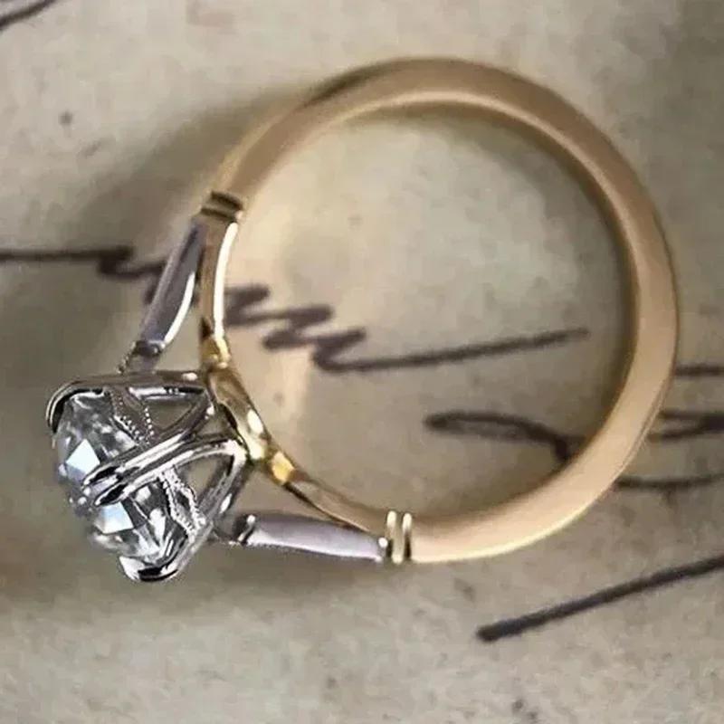 Fashion Versatile Cubic Zirconia Ring For Women Simple Stylish Wedding Bride Accessory Party Jewelry Drop Shipping