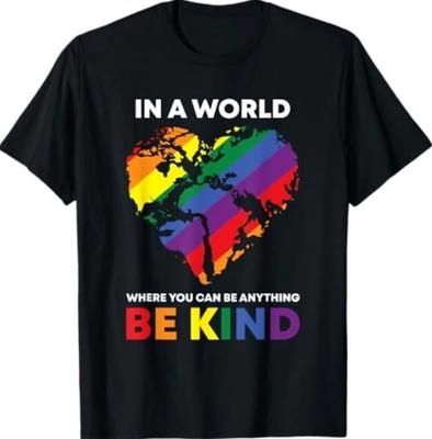 In A World Where You Can Be Anything Be Kind Gay LGBTQ Ally T-Shirt