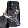 Purple Orchid Floral Pattern Case For Samsung Galaxy A57 A37 A17 A56 A36 A26 A16 5G A55 A35 A15 A54 S21 FE S22 S23 S24 Plus S25 Edge S26 Ultra Cover
