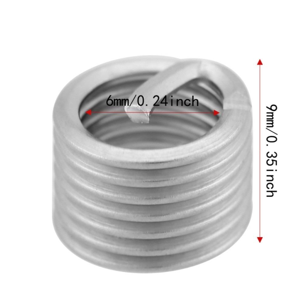 100pcs Metric Thread Helicoil Kit Precision Fit Wire Thread Sleeve  Stripped Thread Fixing