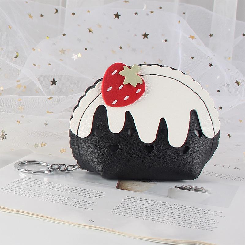

Fashion PU leather Small Half Round Fruit Zero Coin Wallets Cards Children s Cartoon Cute Mini Handbags for Kids Girls Gift