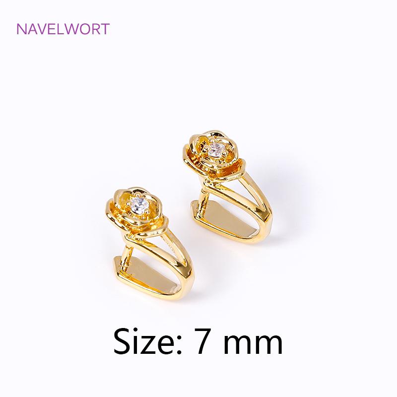 

Позолоченное 18K Держатель-петля для кулонов, Зажимные петли для изготовления ювелирных изделий, Фурнитура для DIY изготовления ювелирных изделий, Зажим-защелка для кулонов Оптом 2 pieces