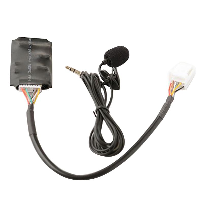 

for Toyota RAV4 Bluetooth AUX Adapter Handsfree Disc Box Harness with Microphone Bluetooth Connection Module чорний