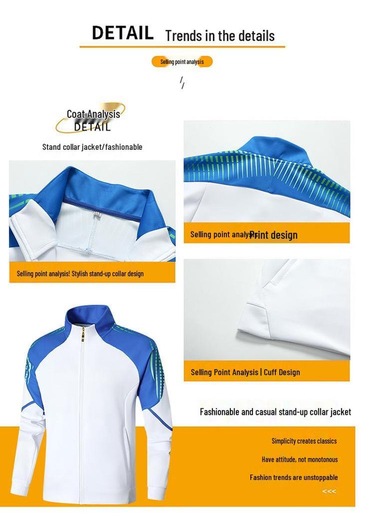 Chinese Team Hoodie Stand-up Collar Sports Jacket: Zipper, Long Sleeve, Outdoor Casual Wear for Students & Martial Arts Coaches.