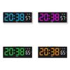 Modern Minimalist Led Desk Clock With Temperature Display For Home Office And Room Decor