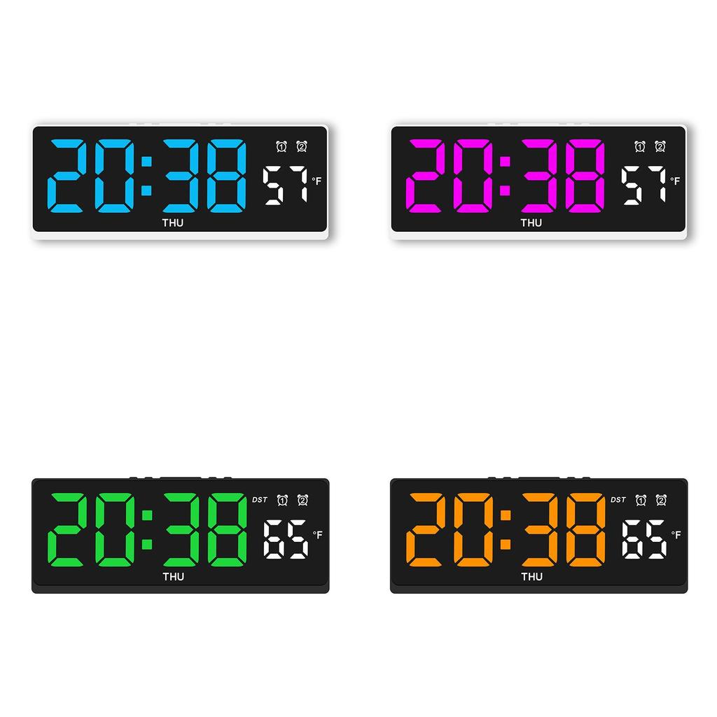 Modern Minimalist Led Desk Clock With Temperature Display For Home Office And Room Decor