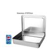 Stainless Steel Condiment and Ingredient Storage Box Set with Lids