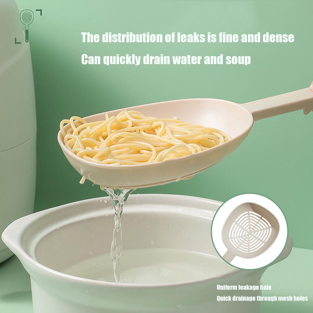 Leak Kitchen Pasta Spoon Fishing Dumplings Long Handle Food Grade High Temperature Resistant Spaghetti Large Funnel