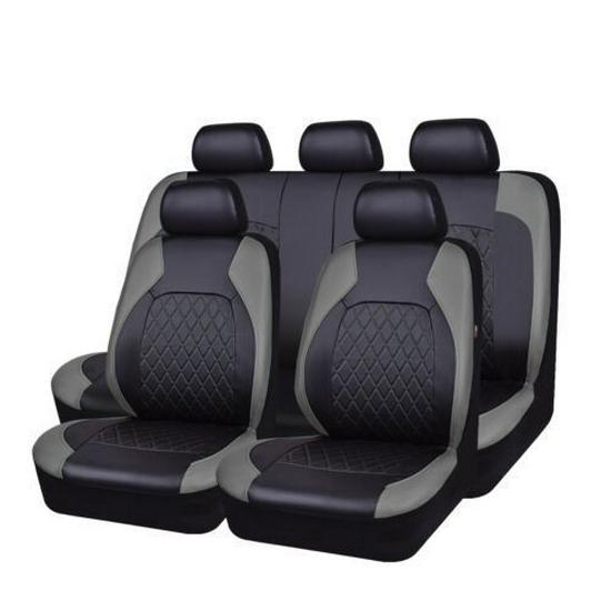 Diamond Quilted PU Leather Car Seat Cover for Export to Europe and America