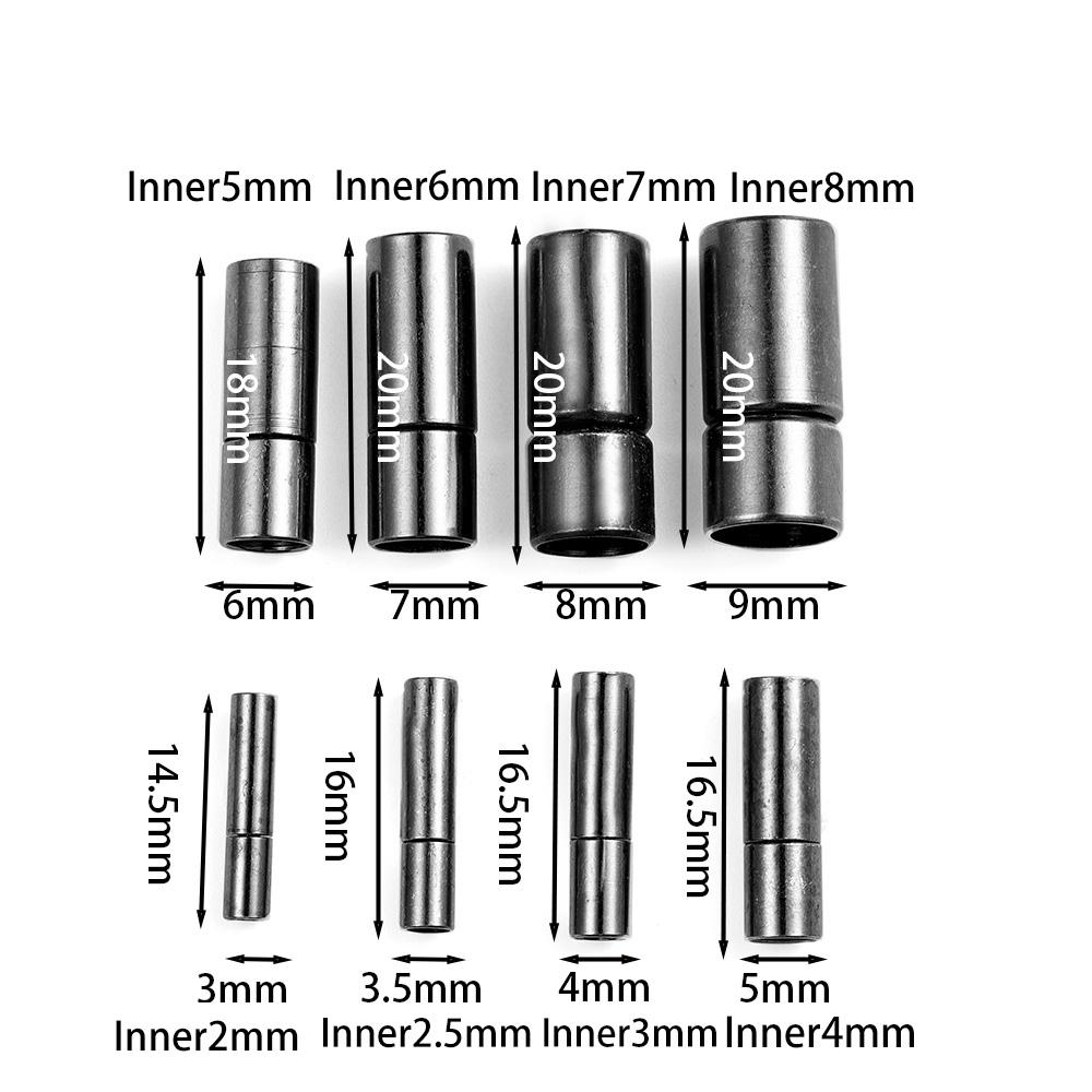 10 Stück/Los Schwarz/Gold/Rhodium Kordelarmbänder Halsketten Verbinder Magnetverschlüsse Metallendkappen Für DIY Schmuckherstellung Zubehör
