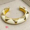 Fashion Vintage Black Gold Enamel Overlapping Wide Version Bracelet Female Delicate Open Bracelet For Friends Gift