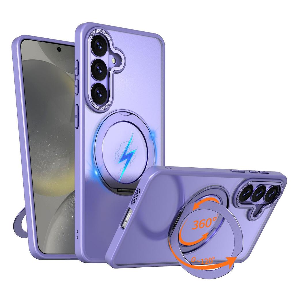 Samsung S26 Ultra Telefoonhoesje met 360 Draaibare Standaard - Valbestendig Beschermhoesje voor S25/S24 Plus