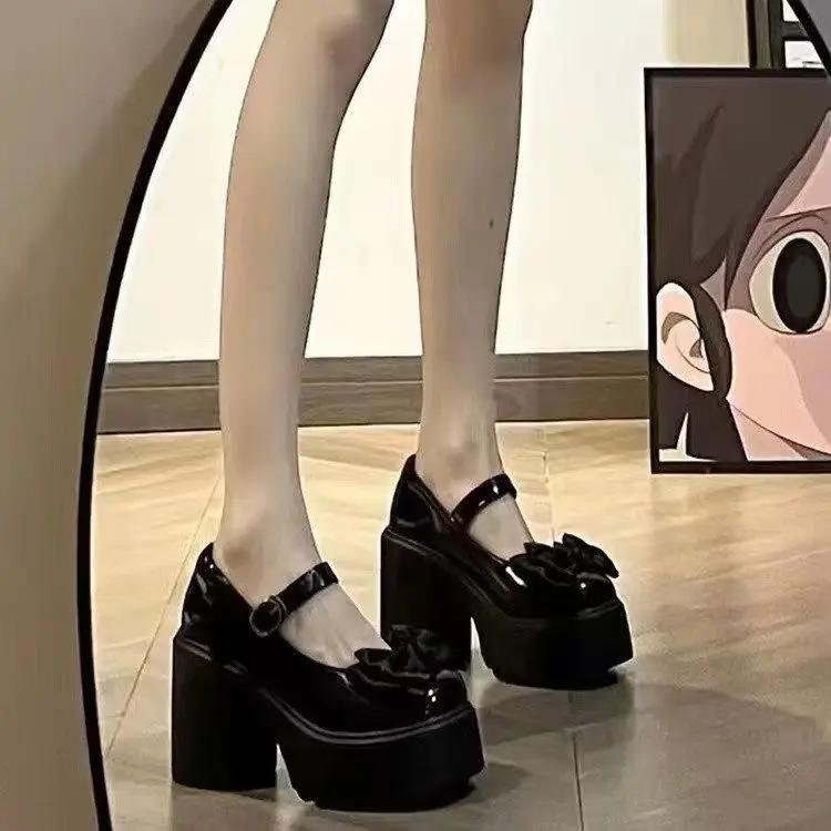 Fashion Mary Jane Japanese-style Gloria Platform Women's Shoes with High Heels and Round Toes Are on Limited-time Discount for Ladies