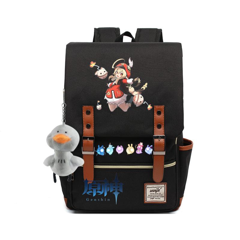 Yuanshen male and female students schoolbag anti-theft large-capacity backpack men's bag computer bag