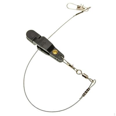 Uvoľňovacie klipy na downrigger, Silné zacvakávacie háčiky, Rybárske príslušenstvo, Opakovane použiteľné, Pevné, s oceľovým lankom