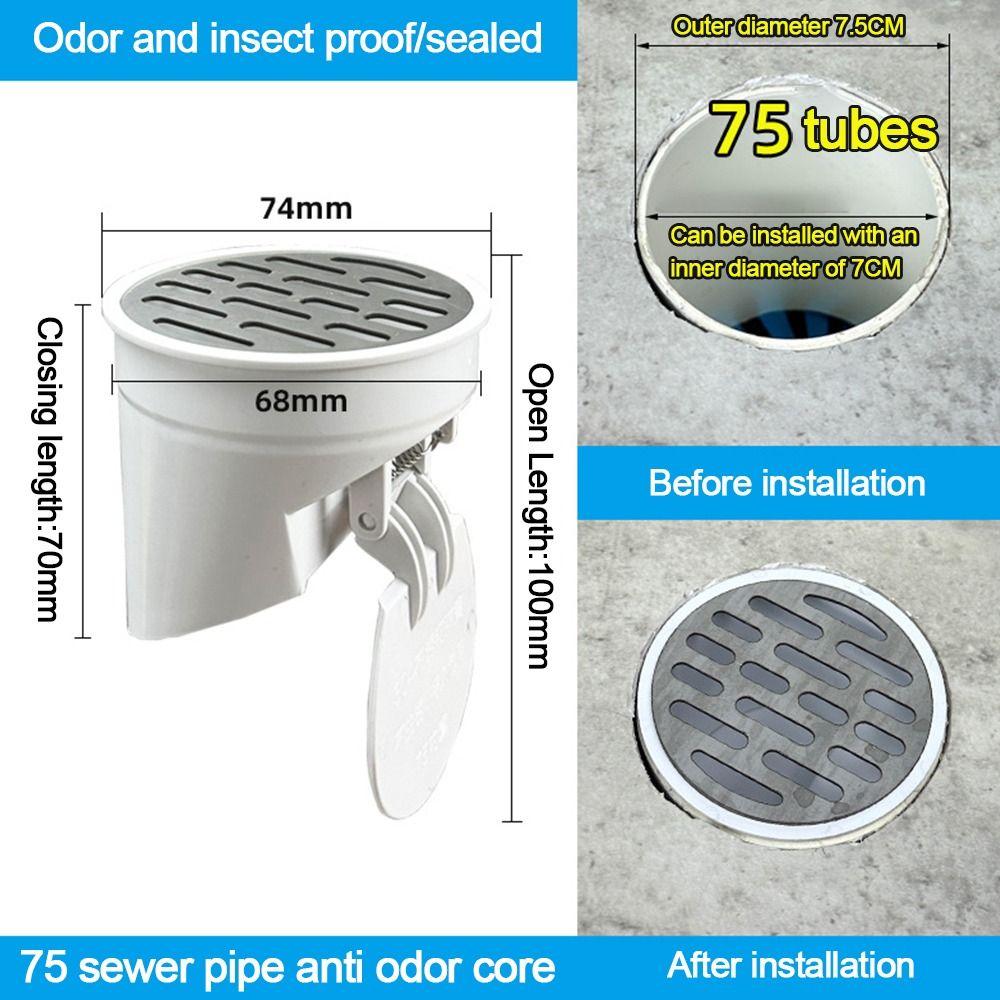 Anti-leak Insect-proof Roof Cover Automatic Closing Rain Pipe Cap Drainage Pipe Floor Drains