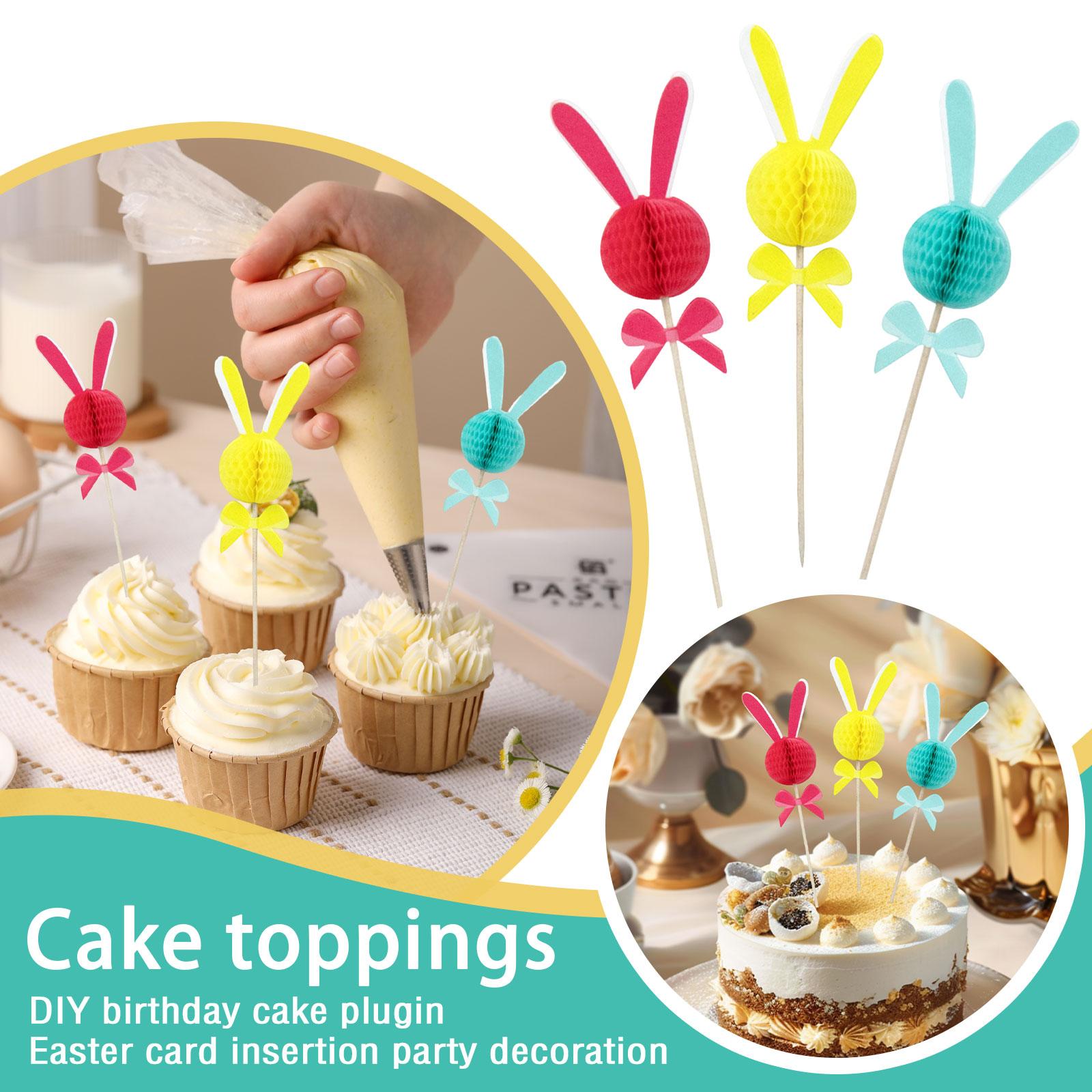 

Birthday Cake Add- DIY Easter Topper Party Decorations 12pcs One Size