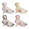 Dog Raincoat Transparent Hooded Dog Rain Jacket Adjustable Waterproof Pet Poncho for Small Medium Dogs Cats
