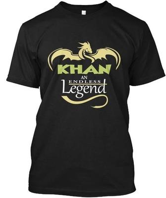Khan 100% Baumwolle T-Shirt Herren T-Shirts Top Hergestellt in den USA T-Shirt Tee Top Unisex