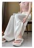 Autumn Plus Size Wide-Leg Skirt-Pants: Flattering Long Drapey Slimming Design