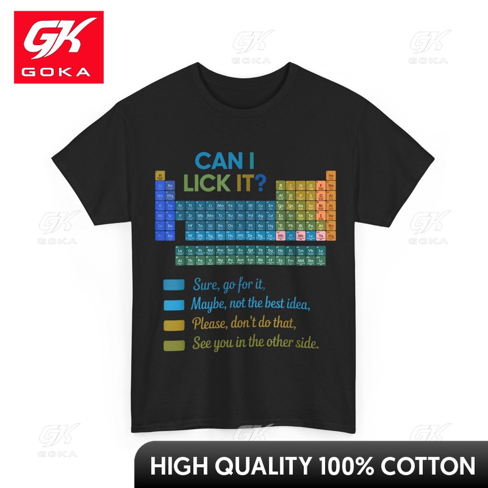 

100 Days of School Periodic Table TShirt Top Lightweight 100 Percent Cotton O Neck Adorable Urban Style Graphic 4XL