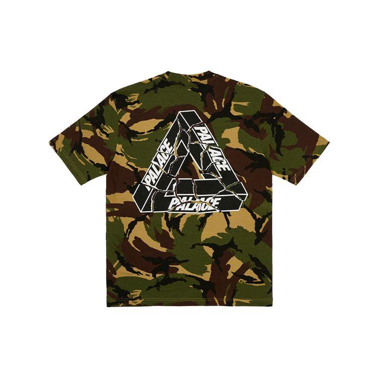 

Palace Tri-Ripped T-Shirt Woodland Camo Unisex Tops Brown P25TS102 L