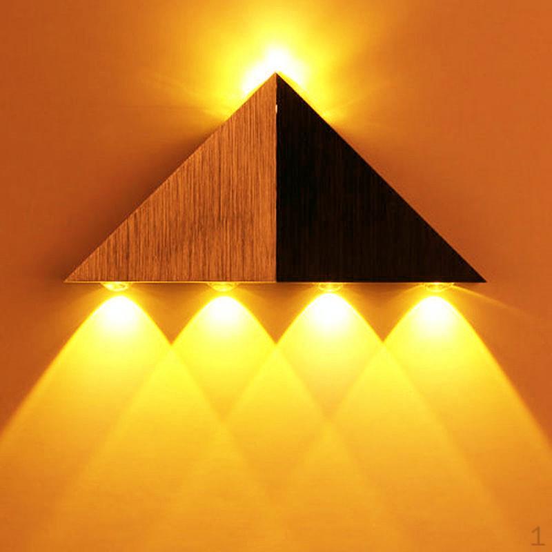 Modern 5W LED Wall Light Lamp Bedroom Sconce Fixture Yellow