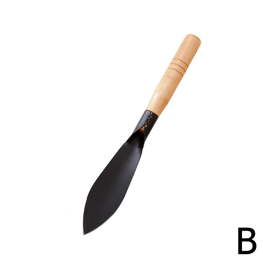 

Dual-Edge Metal Garden Spade With Non-Slip Wooden Handle, For Digging/Weeding/Transplanting,Multi-Purpose Gardening Tool Set