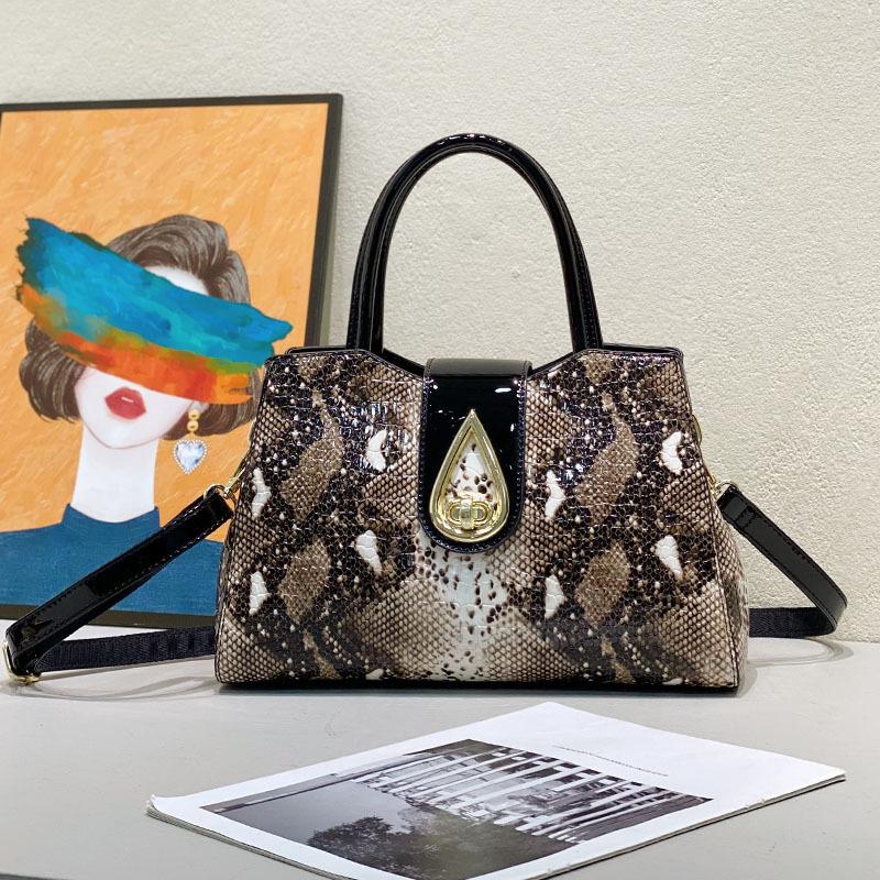 Women'S Bags Large Capacity Handbags Snake Pattern Bags Crossbody Shoulder Bags Underarm Bags