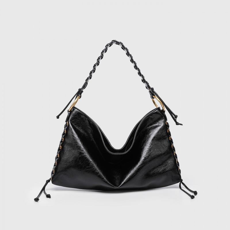 

ZR Hot Woven Handbag New Tote Bag Metal Grommet Large Capacity Fashionable Casual Shoulder Underarm
