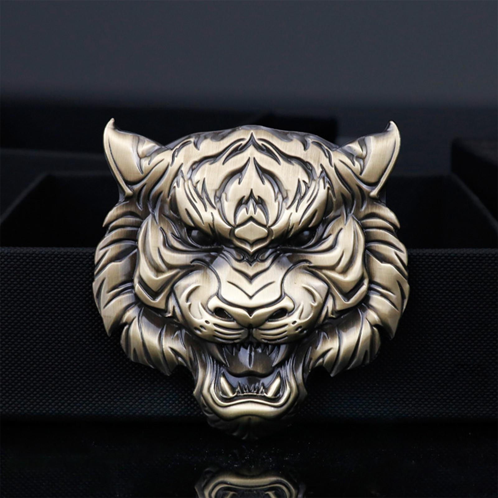 

Tiger Sticker Decal, 3D Self Styling Metal Retro Badge Label, for Doors Side Vehicles Motorcycle