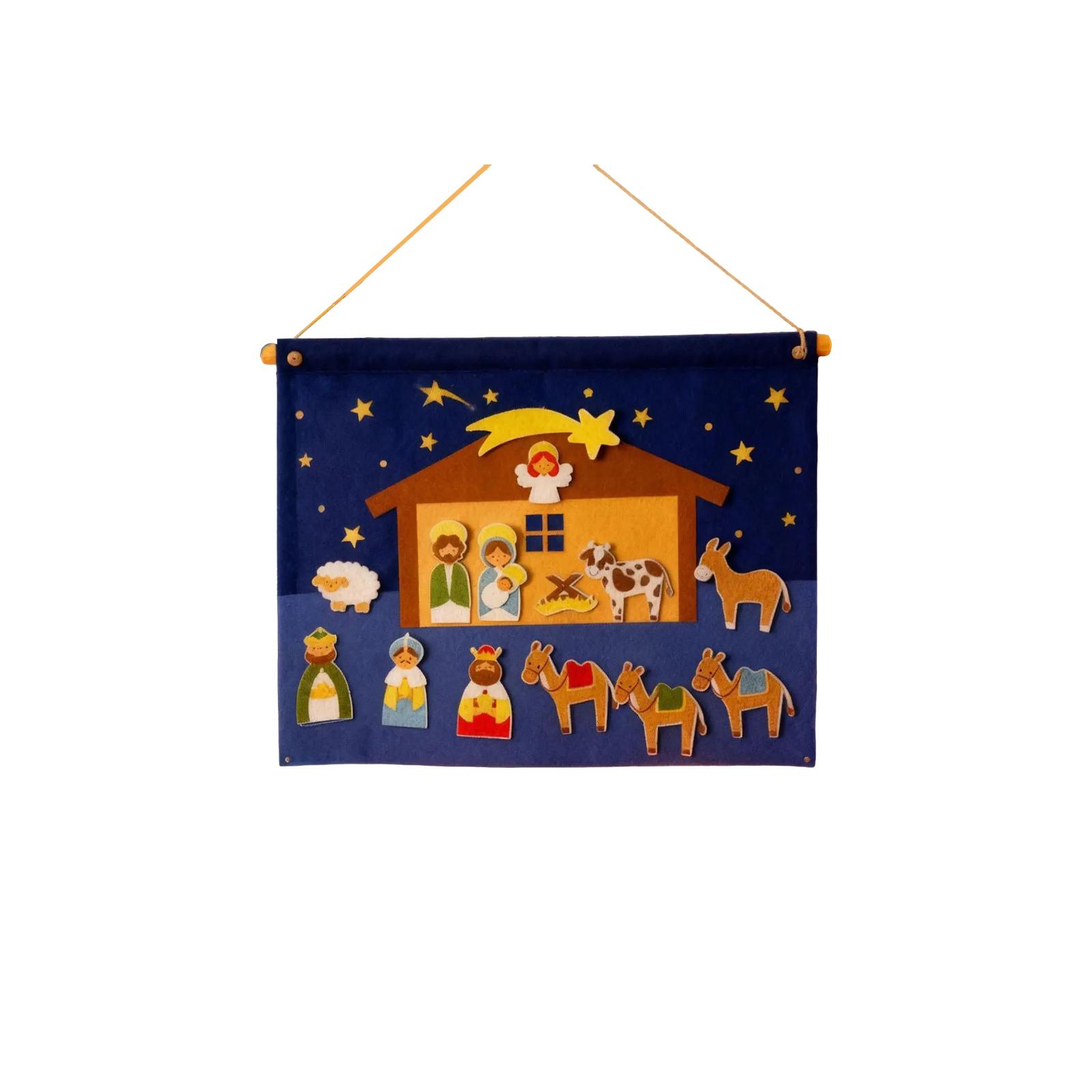 

Project Nativity Scene Christmas Birth Scene Storyboard DIY Toy Set One Size синий