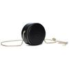 FILA Textured Commuter Chain Polyurethane Mini Round Shoulder Crossbody Bag Women bags Black F13W229167F-BK