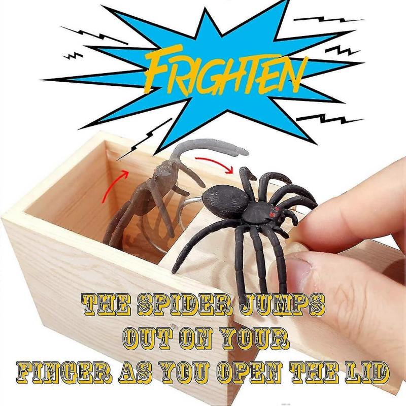 2pcs Spider Surprise Box,spider Box Spider Prank Box Spider Box Fake Spiders Box Spider Prank Toy, For Halloween April Fool's Day Kids Adults