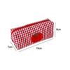 Tomato Gingham Makeup Bag Canvas Cosmetic Bag Cartoon Pencil Case  Students