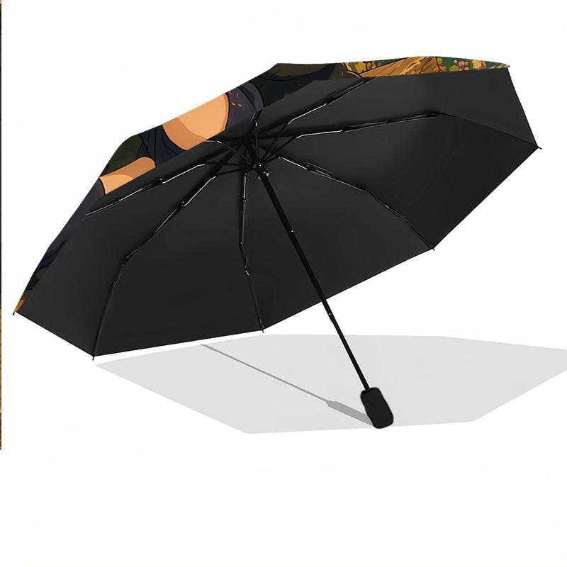 Custom Text Automatic 8 Bone Umbrella, Portable Sun Rain Protection UmbrellaKiki's Delivery Service Jiji