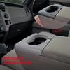 Cciyu Gray Center Console Cup Holder Replacement Pad - Fits 2004-2014 for Ford for F150 - Durable & Non-Slip Cupholder Insert