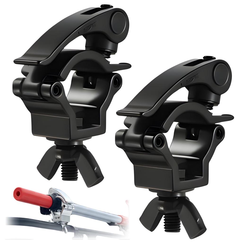 ideamall Shovel Holder Universal Fit for Light and Set of 2 Clamp, Jimny, Trucks, Tractors, Vehicles, Black, (Black)