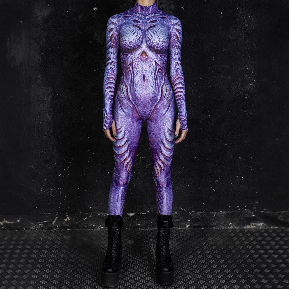 European Fantasy Halloween Costume Jumpsuit With 3d Digital Print For Cosplay Enthusiasts