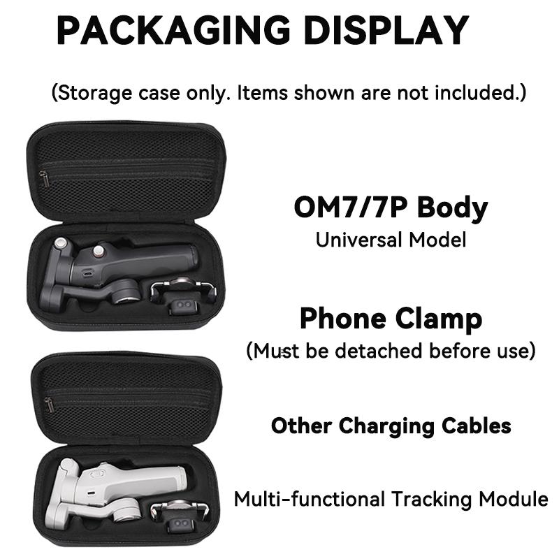 Shockproof Anti-Drop Travel Carrying Case for DJI OM 7/7P Gimbal Stabilizer Waterproof Protective Storage Bag Accessories
