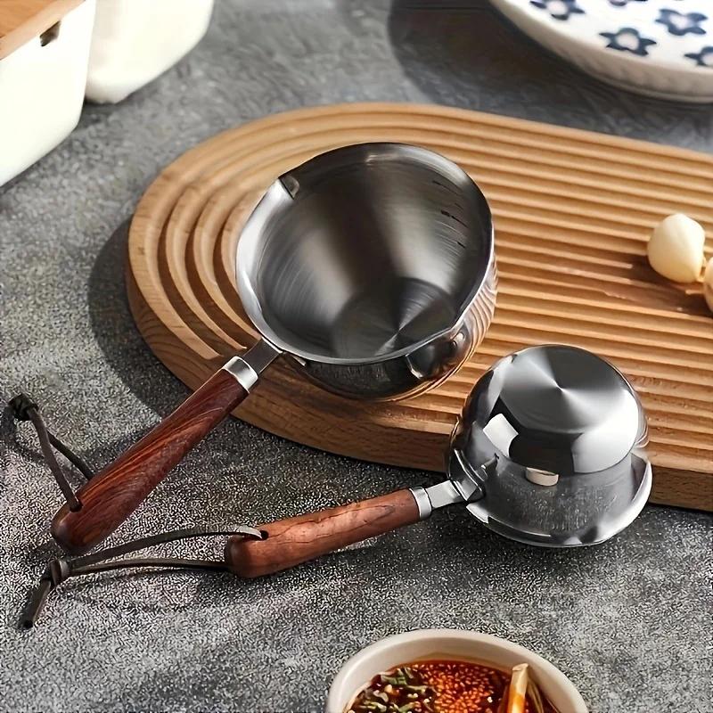 

150&300ml 120&200ml Stainless Steel Mini Butter Melting Chocolate Cheese & Omelets | Waterproof Kitchen Essential
